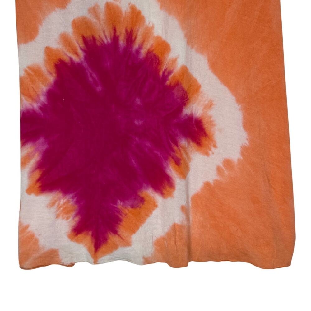 Young Fabulous & Broke Strapless Tie Dye Maxi Dress Womens XS Orange Pink Jersey - Picture 5 of 10